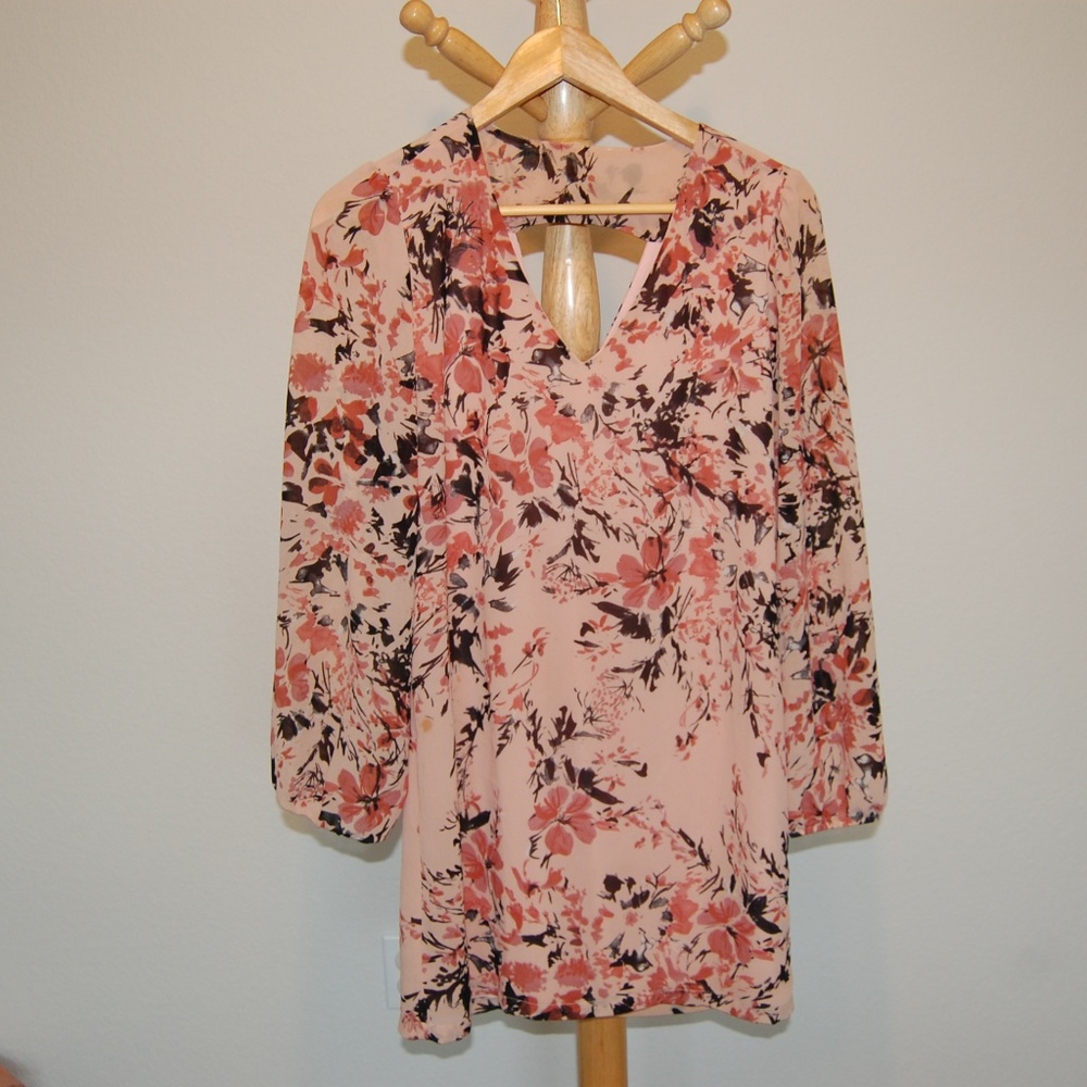 Eight Sixty Chiffon Floral Dress